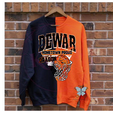 Dewar Dragons Basketball Two-Toned Sweatshirt